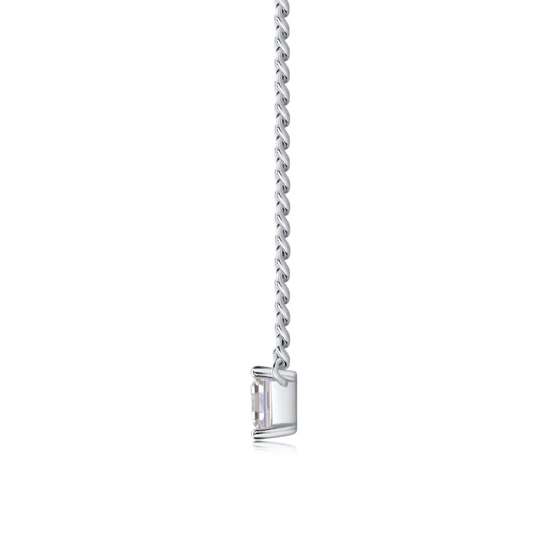 Princess-Cut Moissanite Necklace