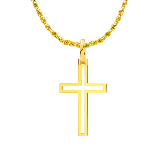 Men's Sterling Silver Crucifix Chain