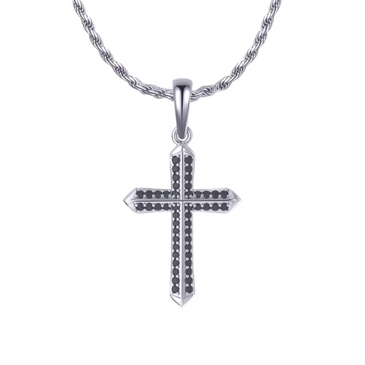 Men's Sterling Silver Crucifix Chain