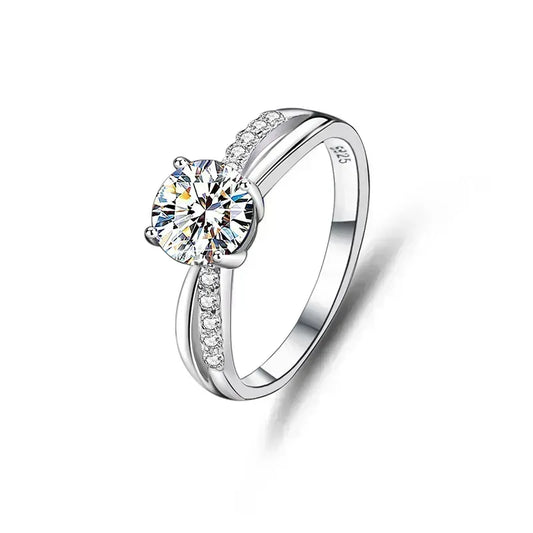 Double Bow Engagement Ring