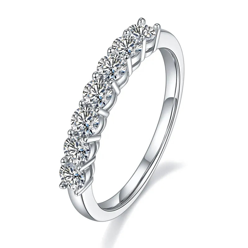 Moissanite Band Ring