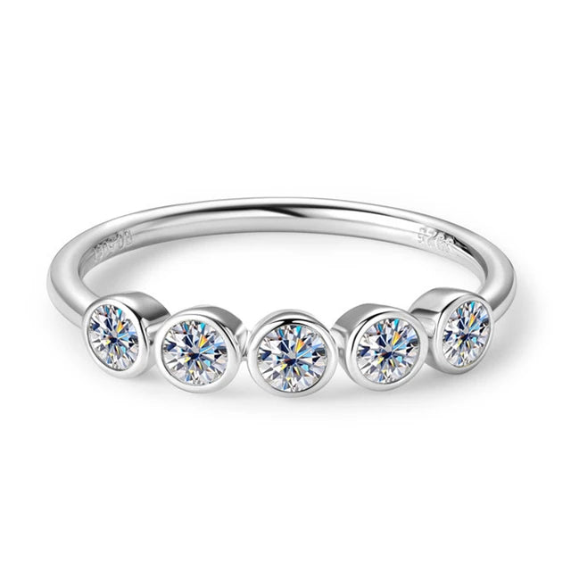 0.3 CT Moissanite Band Ring