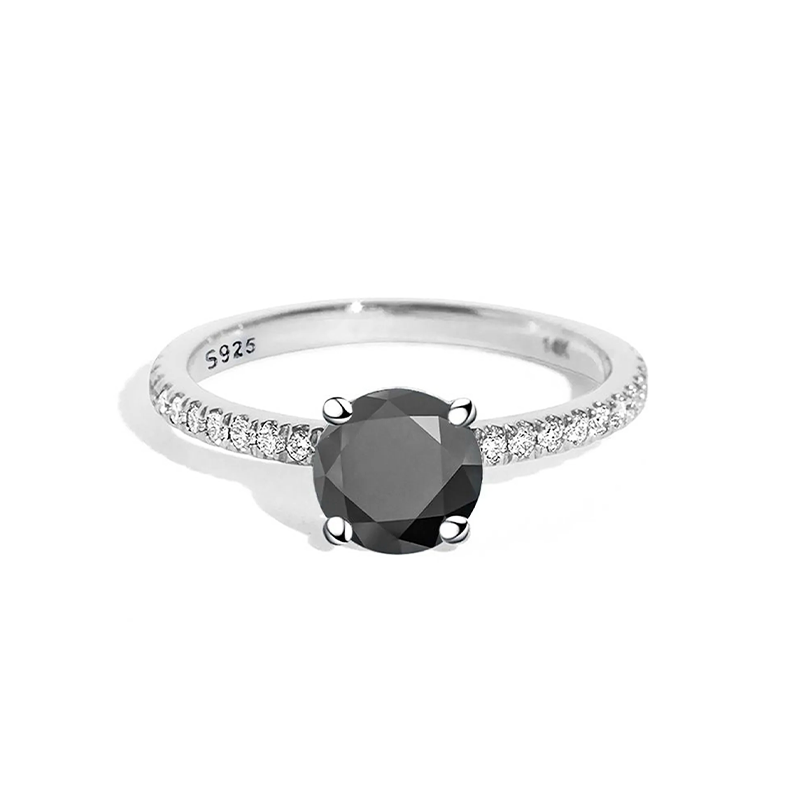 Luna Oscura Moissanite Ring