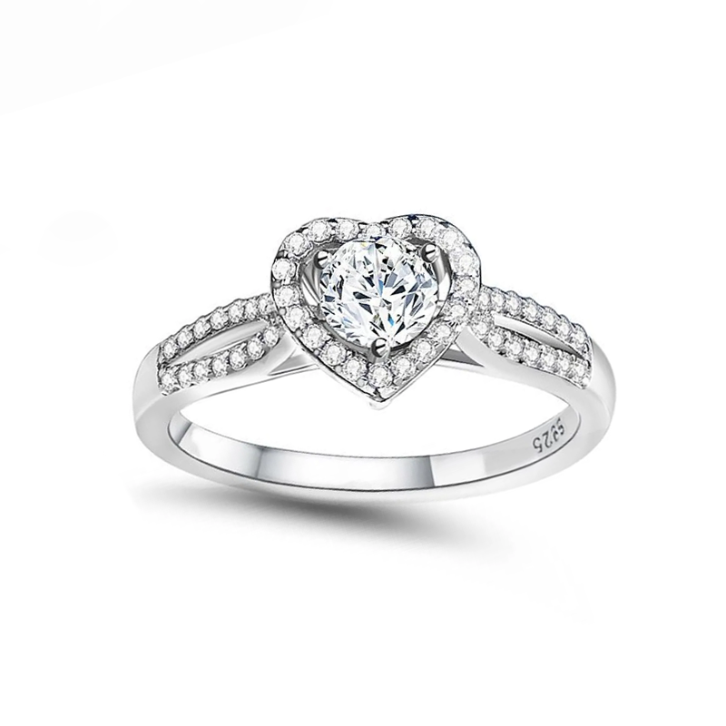 Round-Cut Moissanite Ring