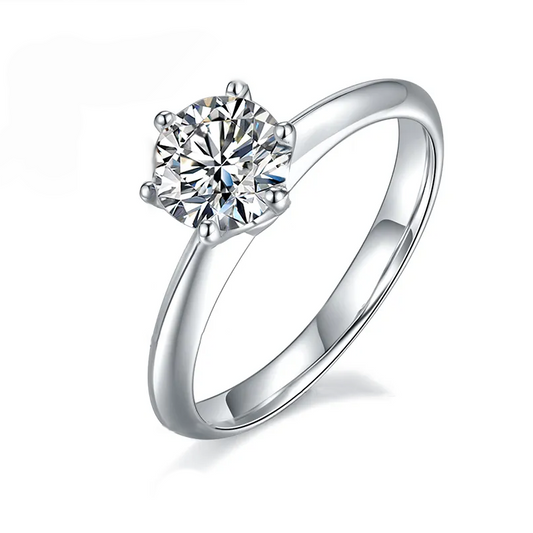 Solitaire Moissanite Ring