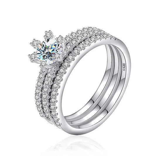 Interlocked Engagement Ring