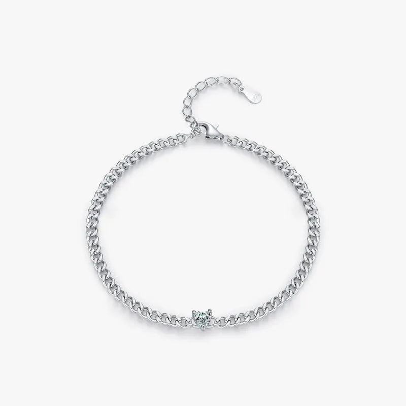 Silver Bracelet with Heart