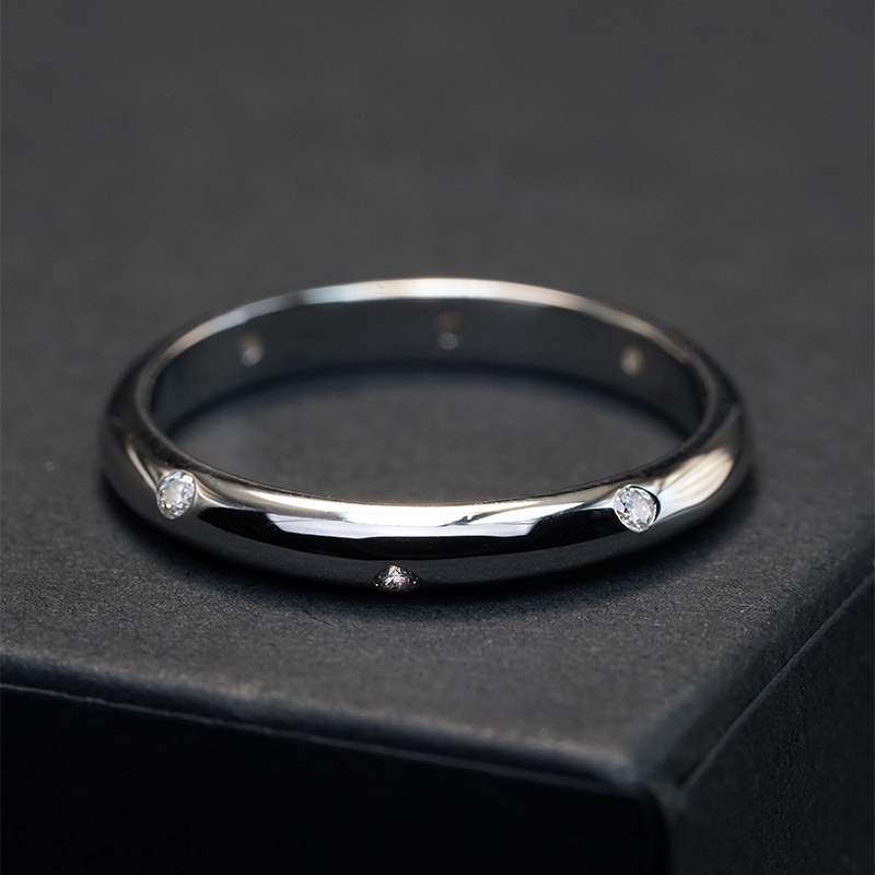 Moissanite Band Ring