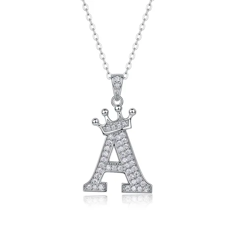 Initial Necklaces With Moissanite