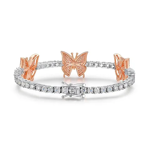 Moissanite Butterfly Bracelet