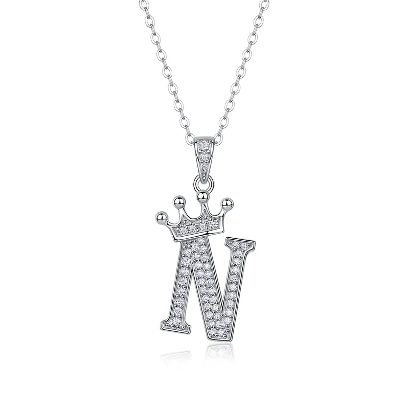 Initial Necklaces With Moissanite