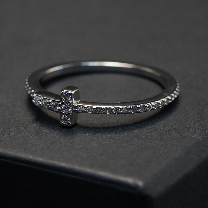 Moissanite Band Ring