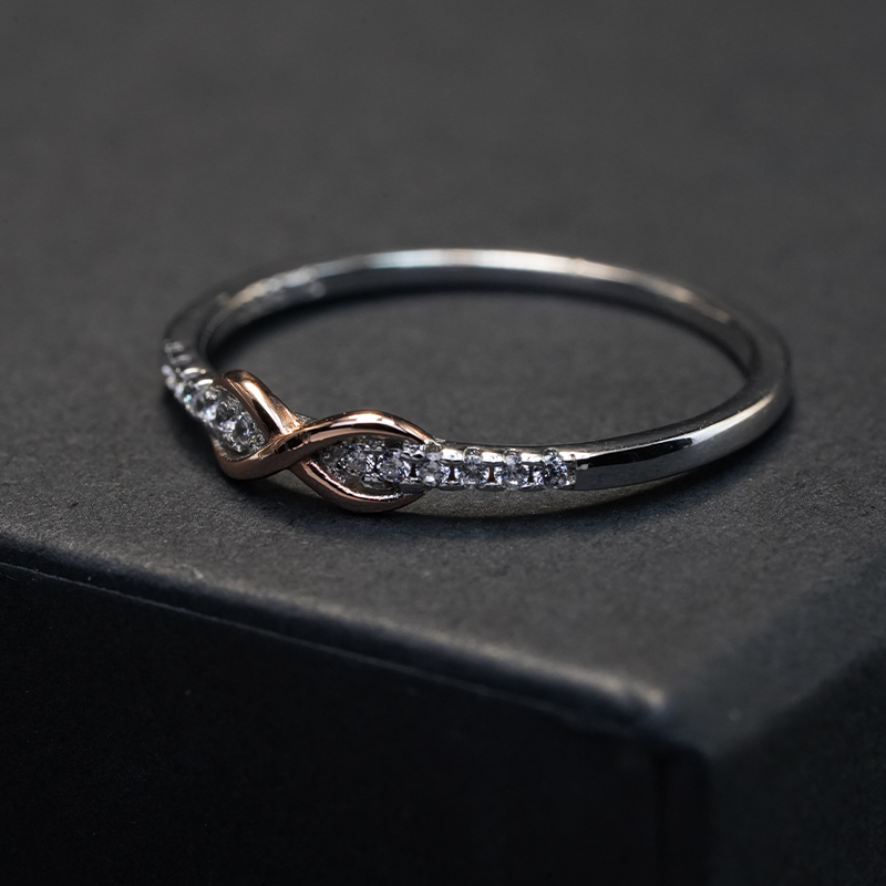 Rose Gold Infinity Ring