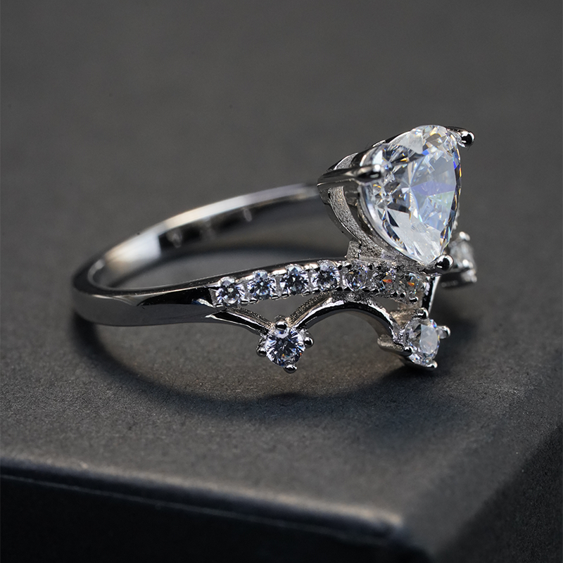 Heart-Cut Ring