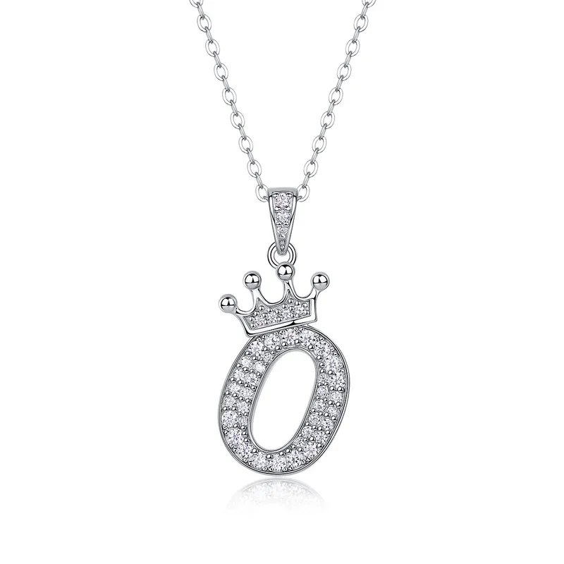 Initial Necklaces With Moissanite