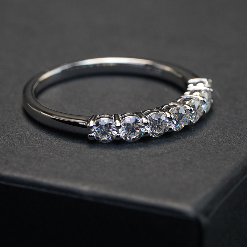 Moissanite Band Ring