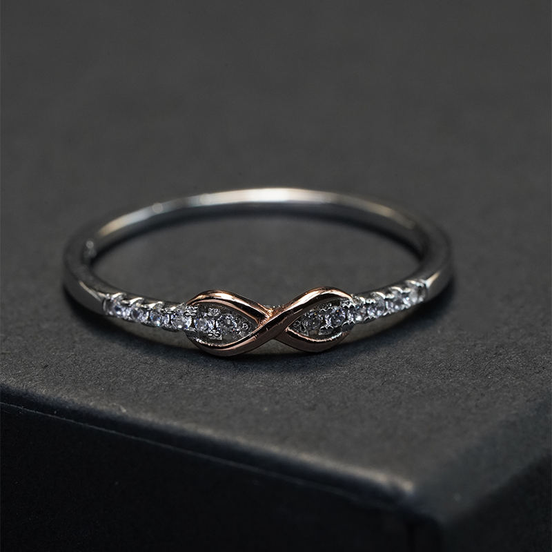 Rose Gold Infinity Ring