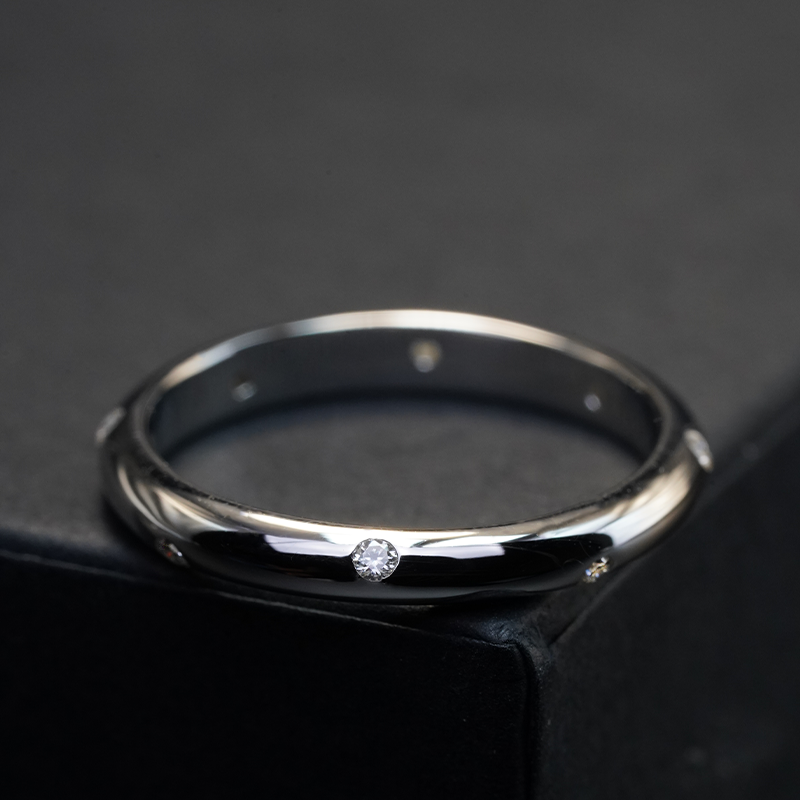 Moissanite Band Ring