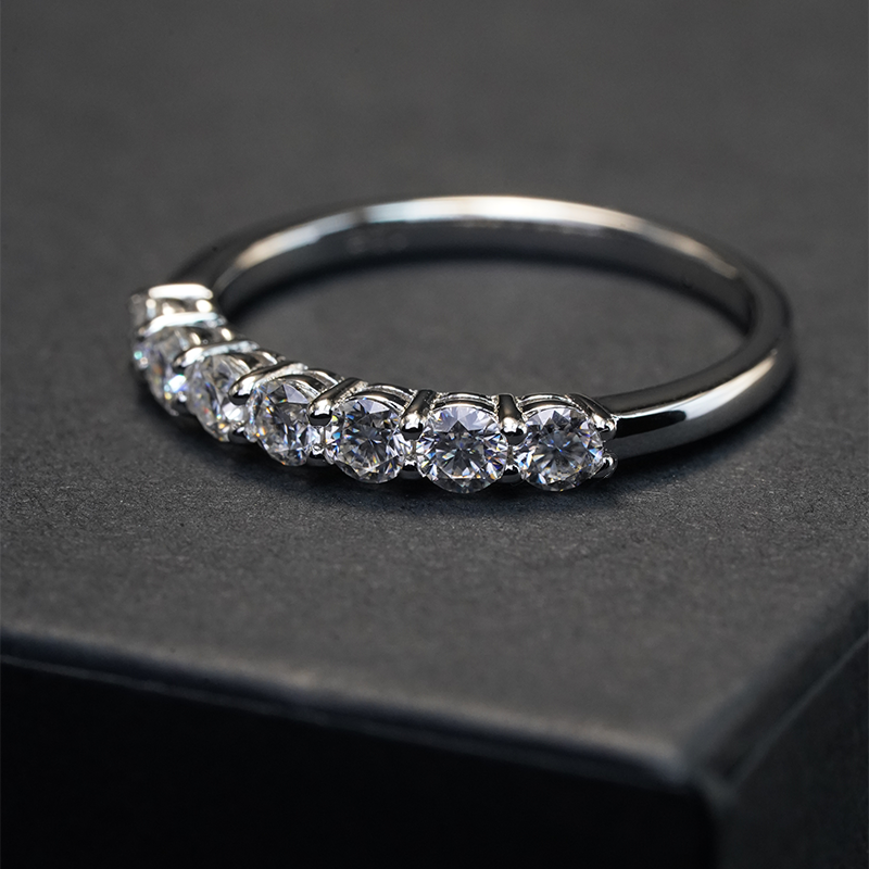 Moissanite Band Ring