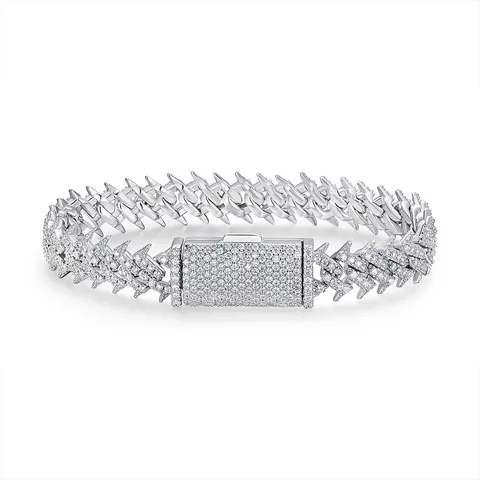 Moissanite Spike Bracelet