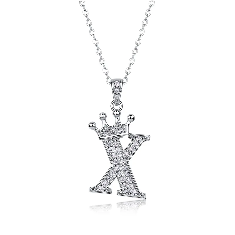 Initial Necklaces With Moissanite